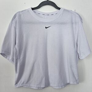 Nike White Tee with Black Logo